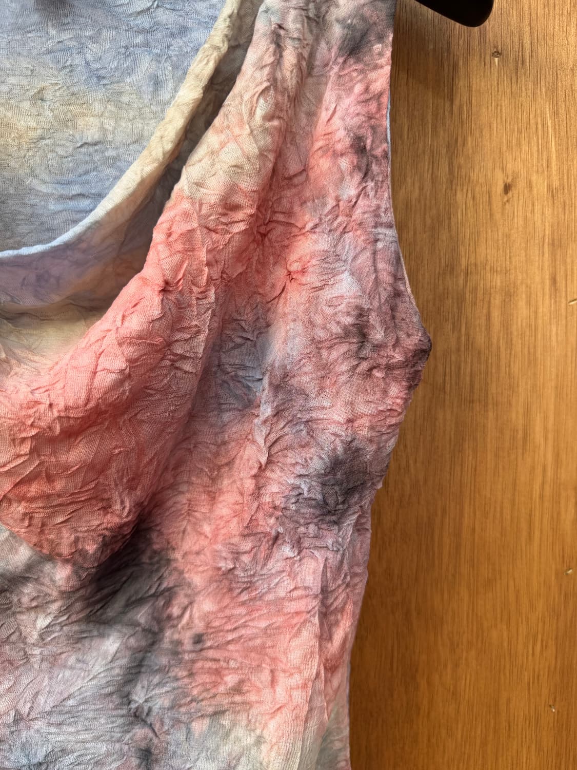 US VTG 드레이프 멀티컬러 슬리브리스 상품이미지2