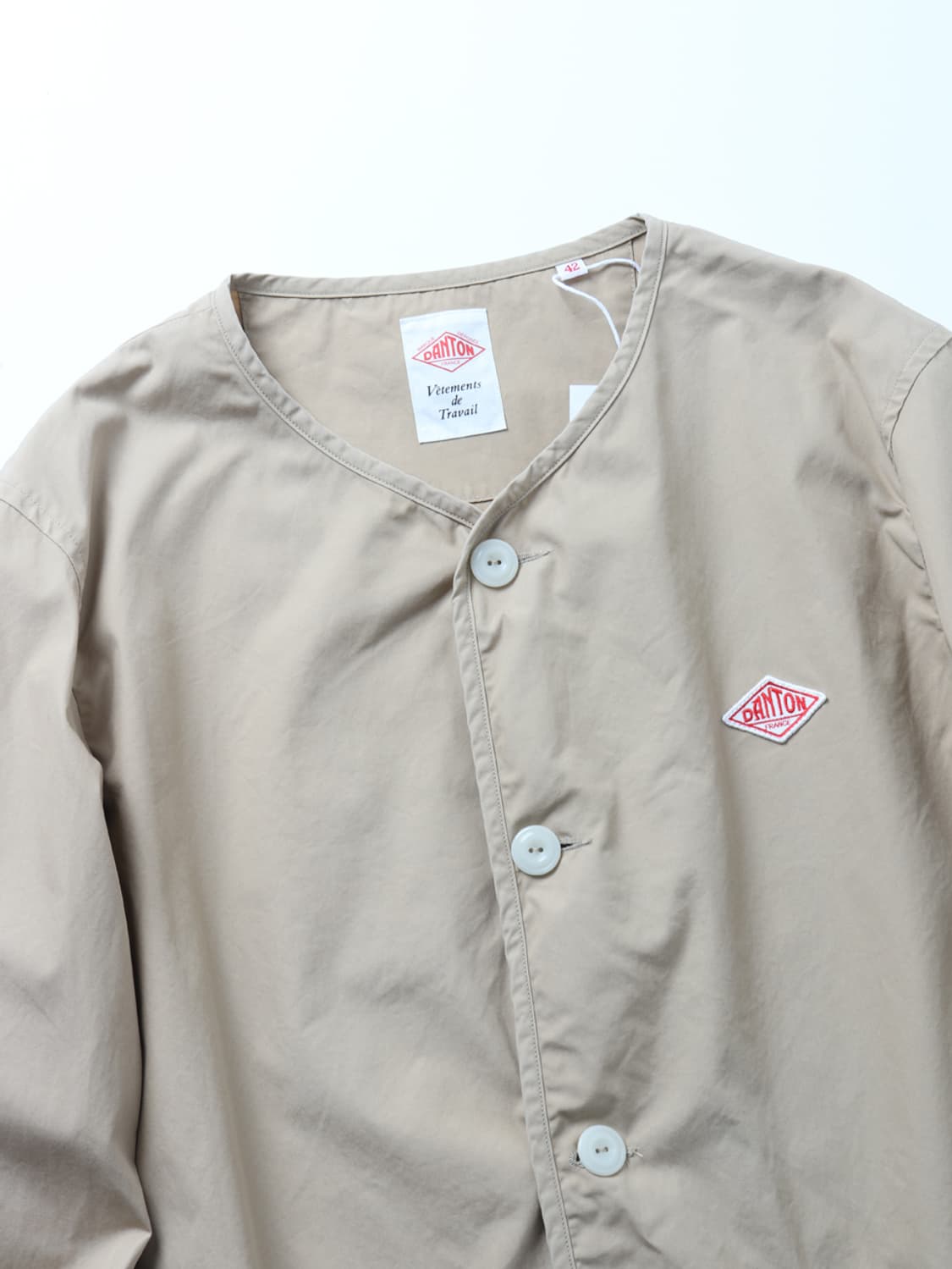 단톤 DANTON No Collar Blouson 상품이미지3