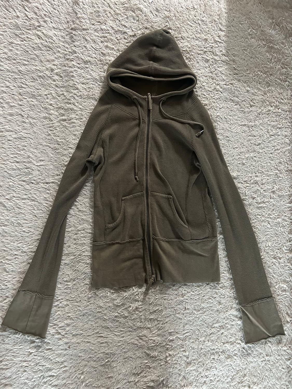 G.o.a waffle zip hoodie 상품이미지1