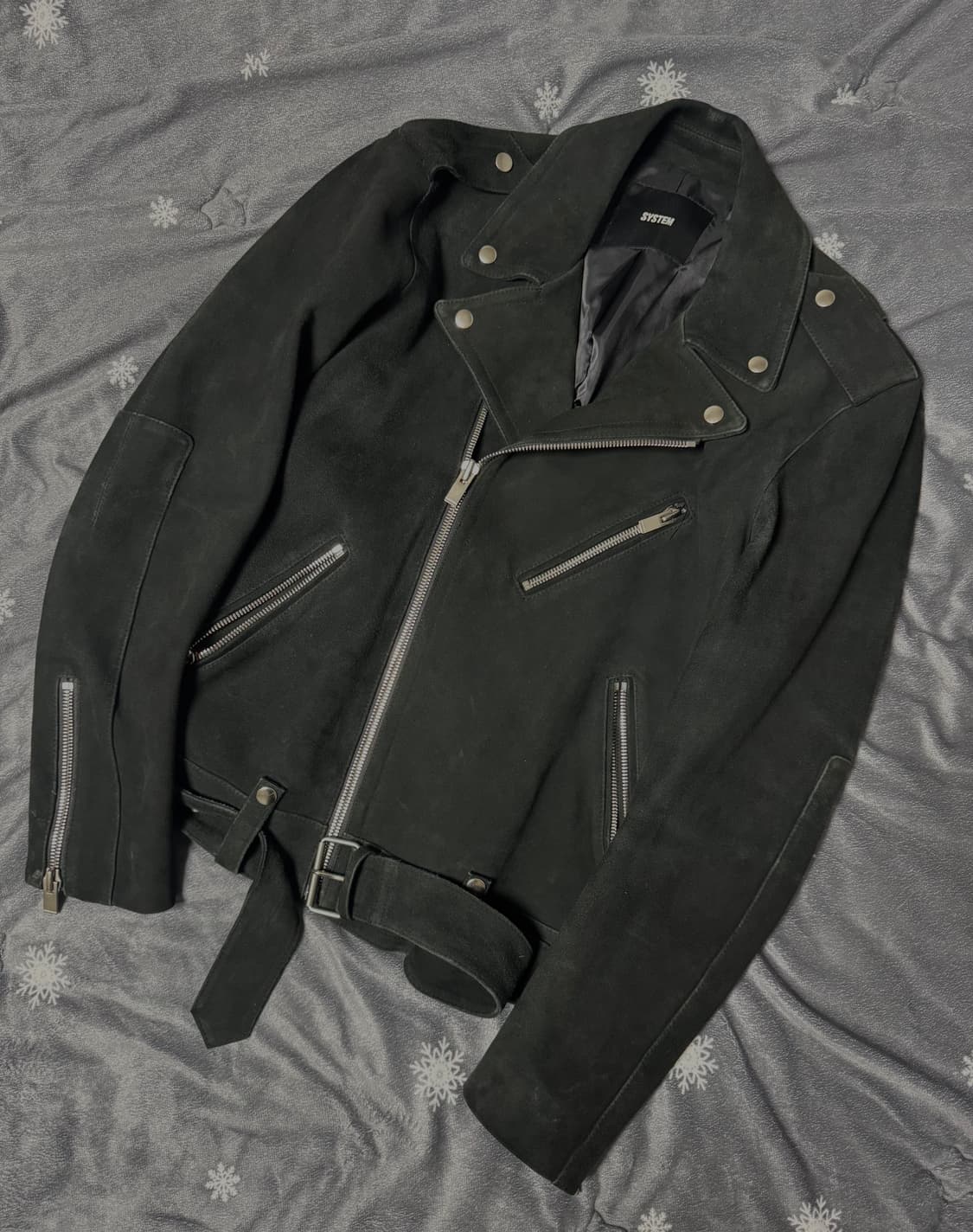 시스템옴므 염소가죽 바이커자켓 상품이미지1