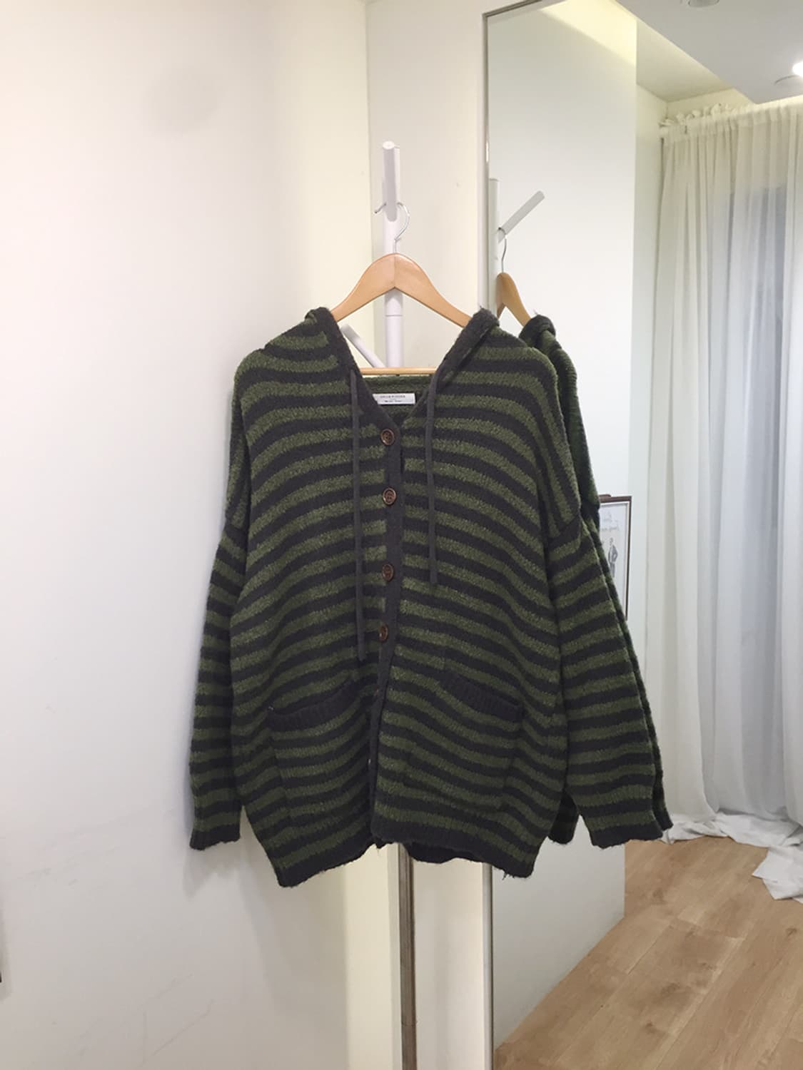 Women Vintage Knit Cardigan XL 상품이미지4