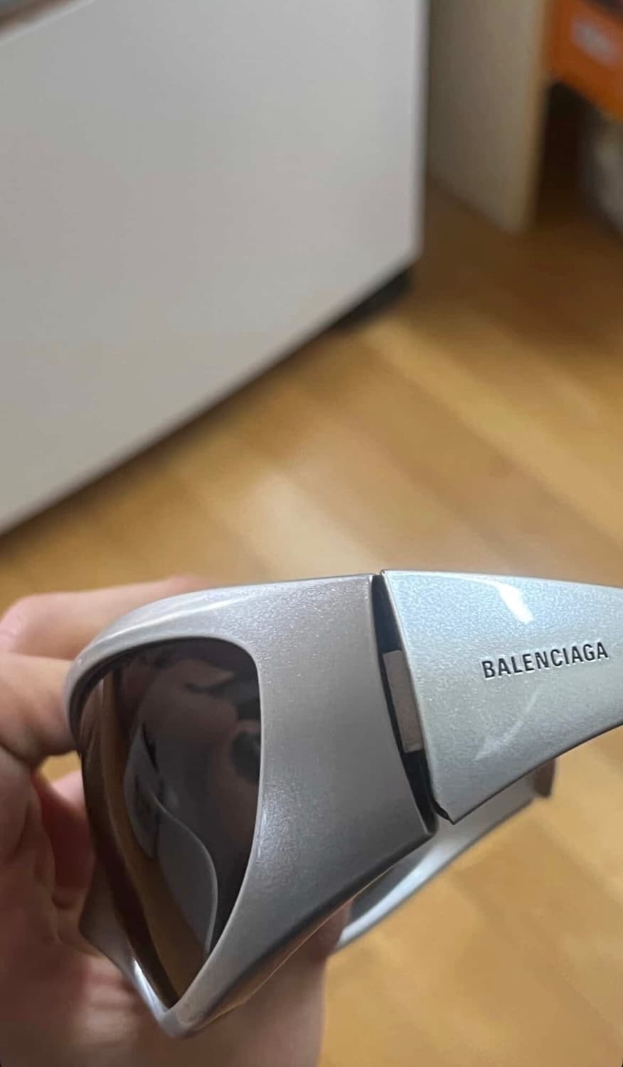 발렌시아가 스킨켓 2xl (xxl) 선글라스 실버 상품이미지3