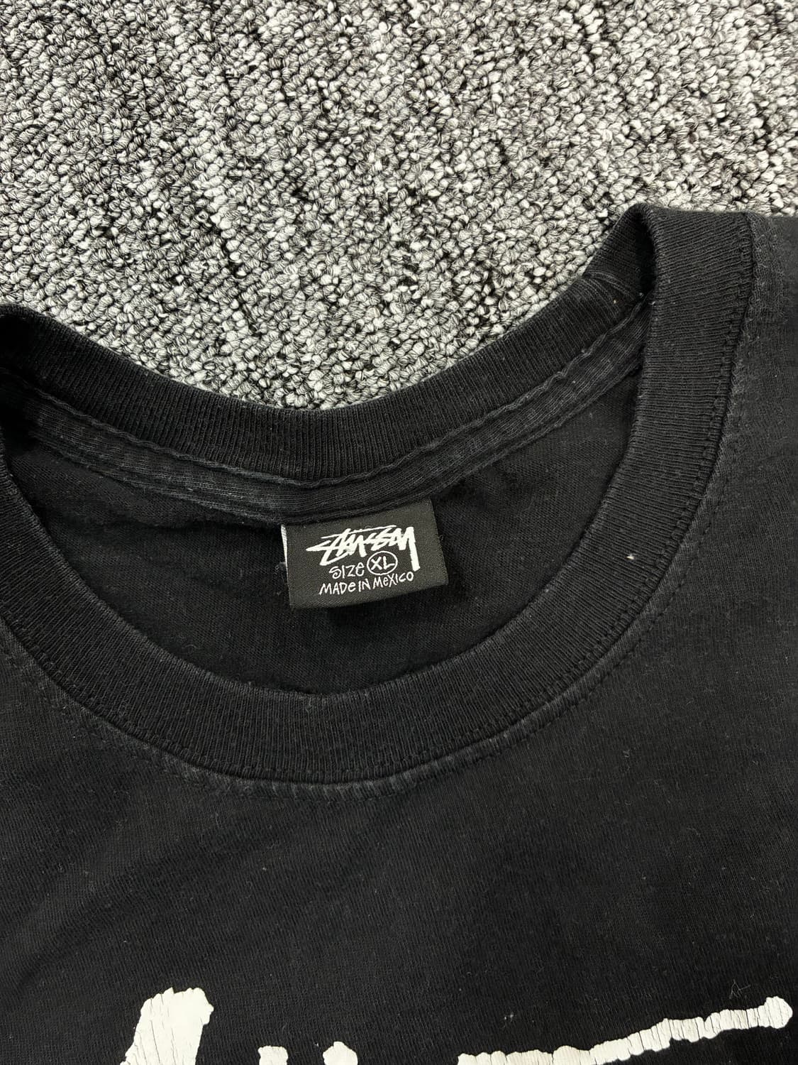 스투시 블랙 월드투어 반팔티 XL 상품이미지6