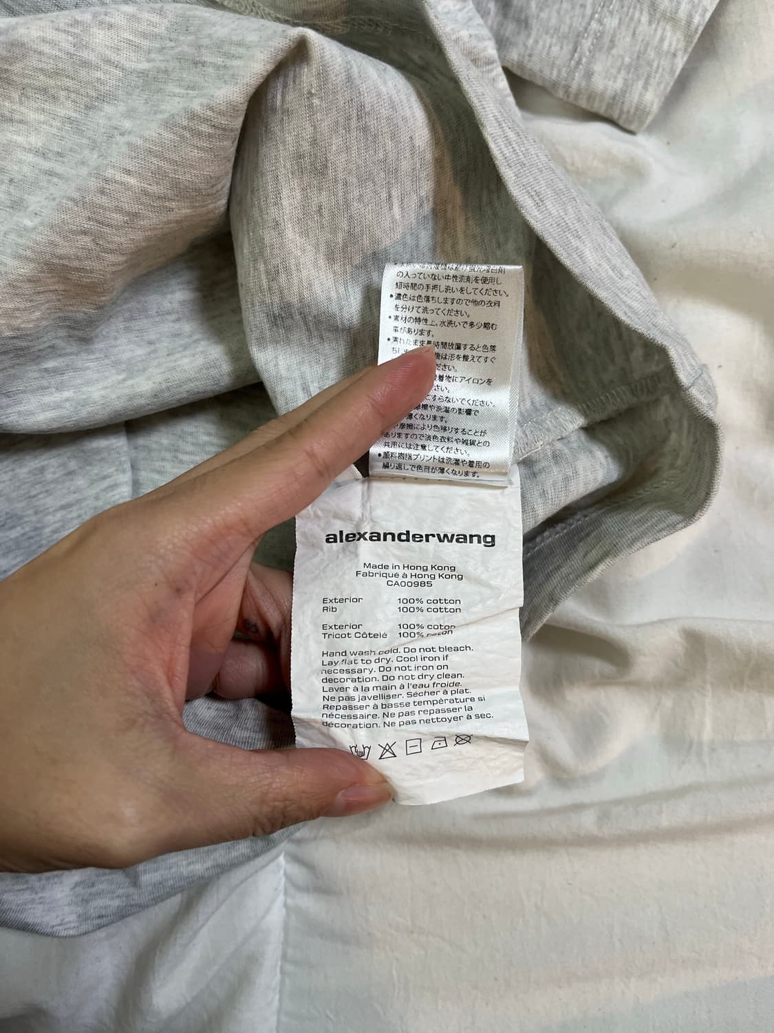 Alexanderwang 그레이 티셔츠 상품이미지7