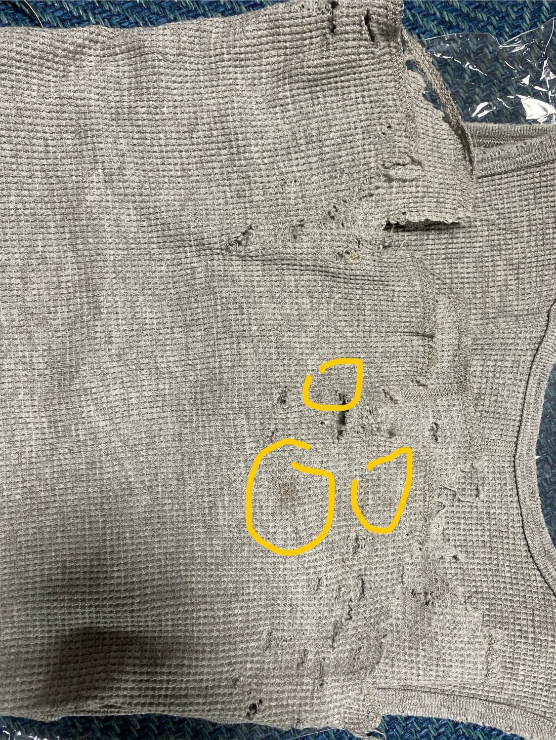 [1] 안셀름 데미지 와플 슬리브리스 상품이미지8
