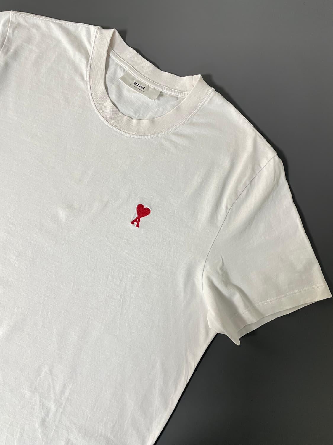 [L] AMI 아미 자수로고 반팔 티셔츠 상품이미지3