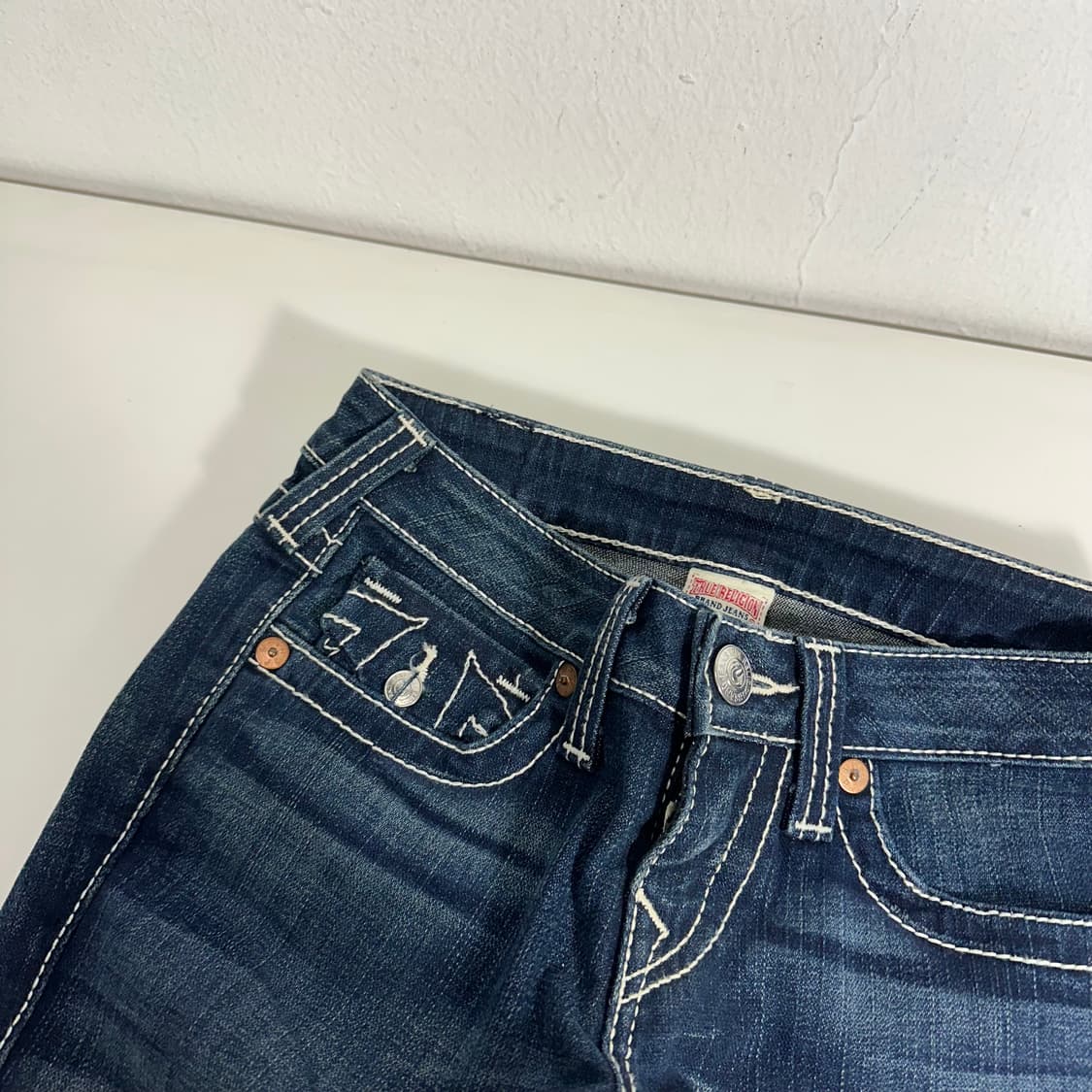 26 트루릴리전 진청 워싱 스키니진 상품이미지5