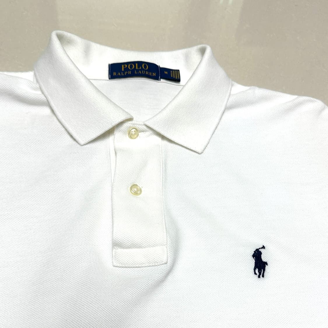 랄프로렌 폴로 피케 반팔 셔츠 화이트 상품이미지2