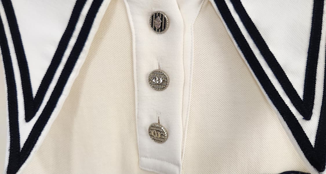 럭키슈에뜨 세일러 카라 긴팔 티셔츠 36 22SS 상품이미지4