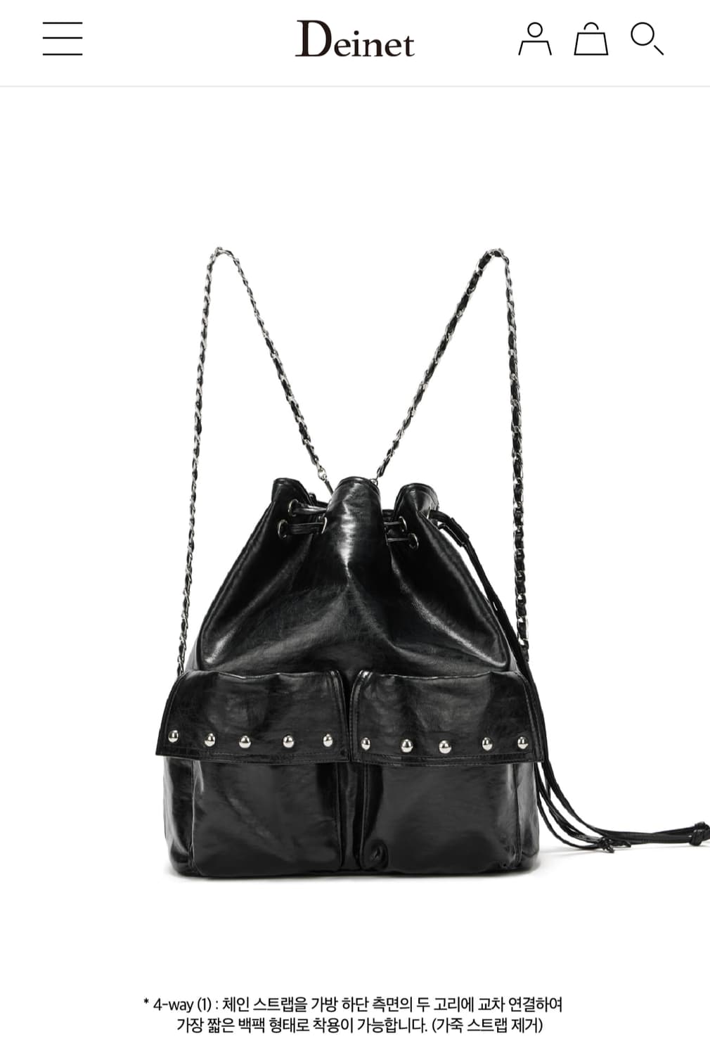 [다이닛] 5-WAY STUD POCKET MULTI BAG 상품이미지1