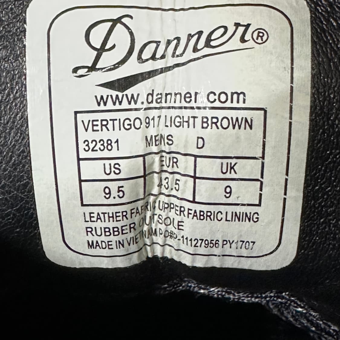 대너 Vertigo 917 라이트 브라운 워커 상품이미지9