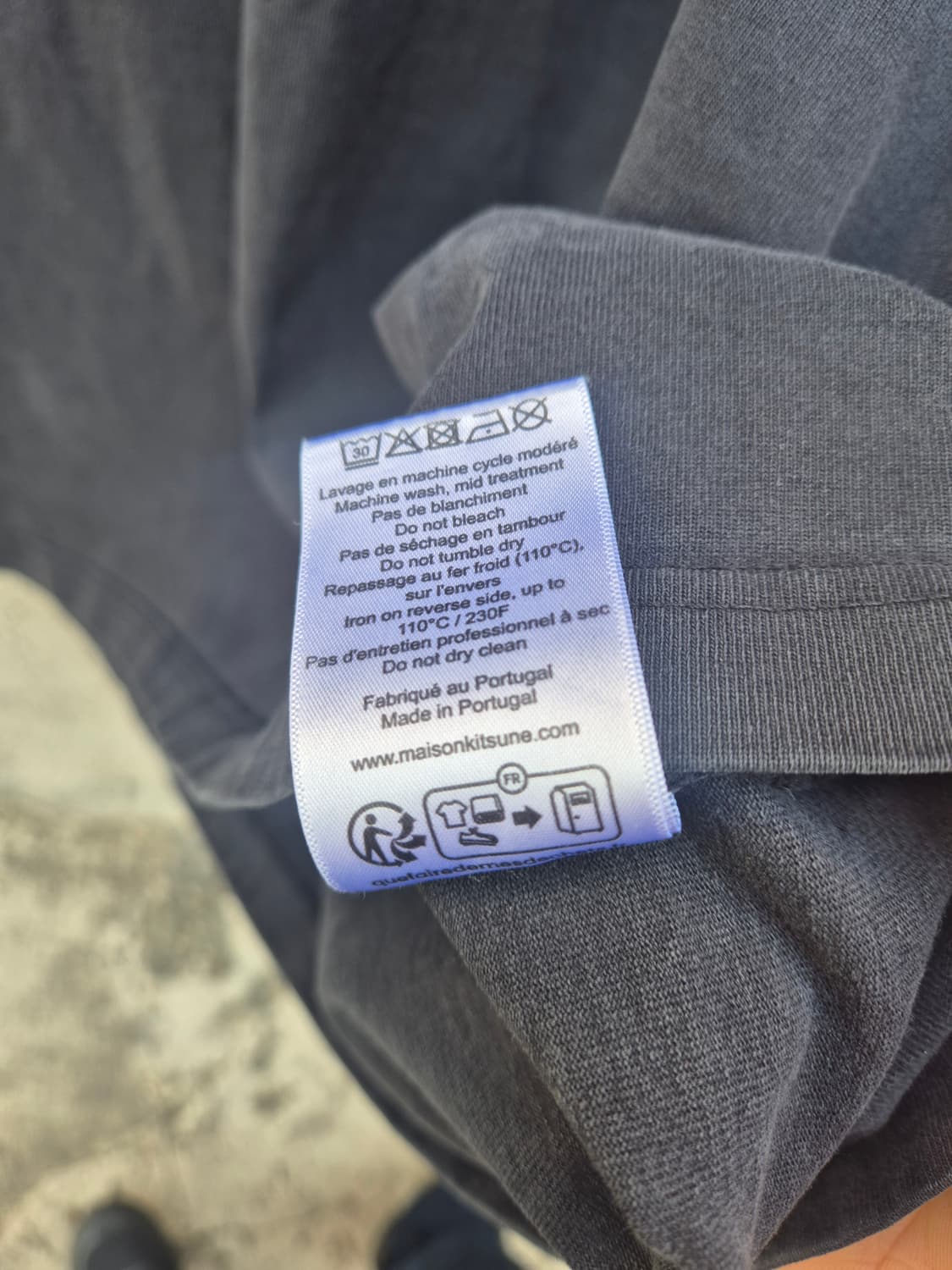 #매종키츠네 볼드 폭스헤드 패치 오버핏 #반팔티셔츠 상품이미지5