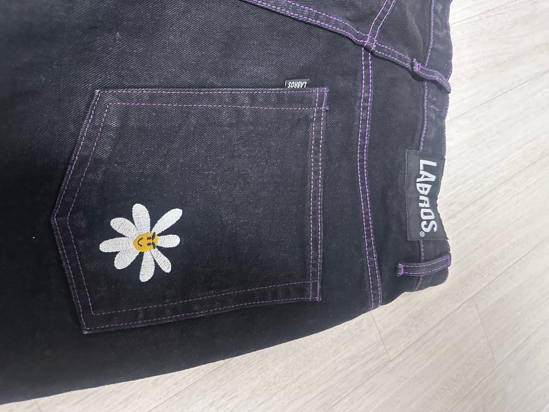 라브로스 퍼플스티치 배기바지 상품이미지3