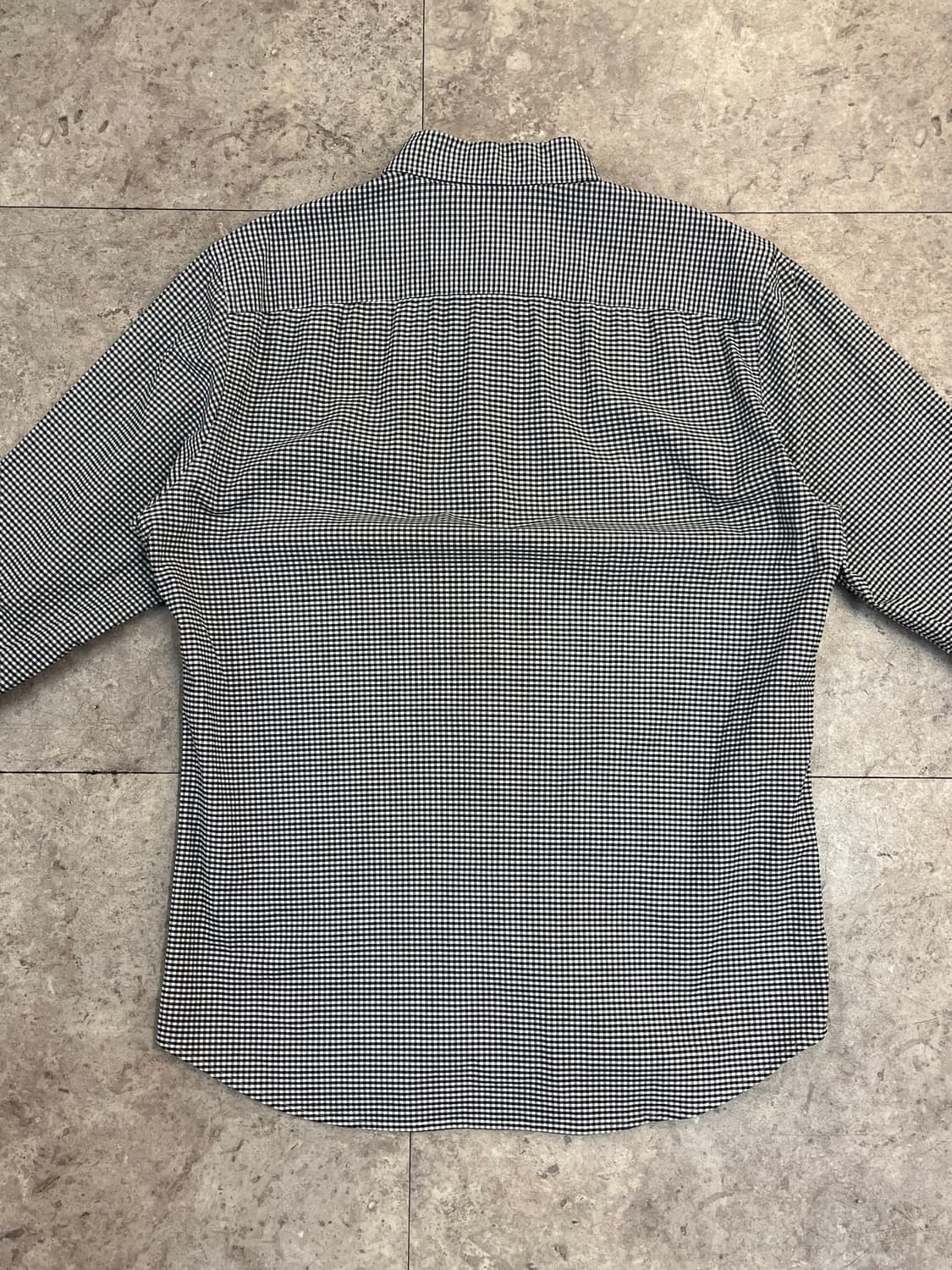 라코스테 깅엄 체크 셔츠 블랙 M #csz3470 상품이미지8