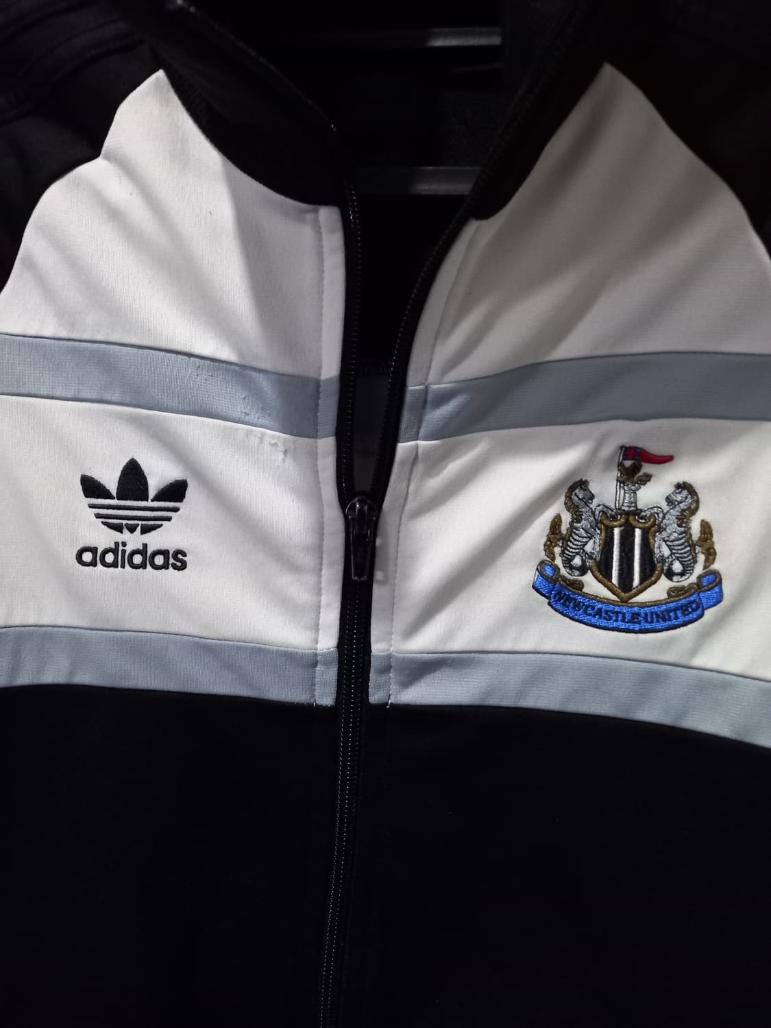 아디다스 뉴캐슬 유나이티드 블랙 트랙탑 저지 져지집업 90/S 상품이미지3