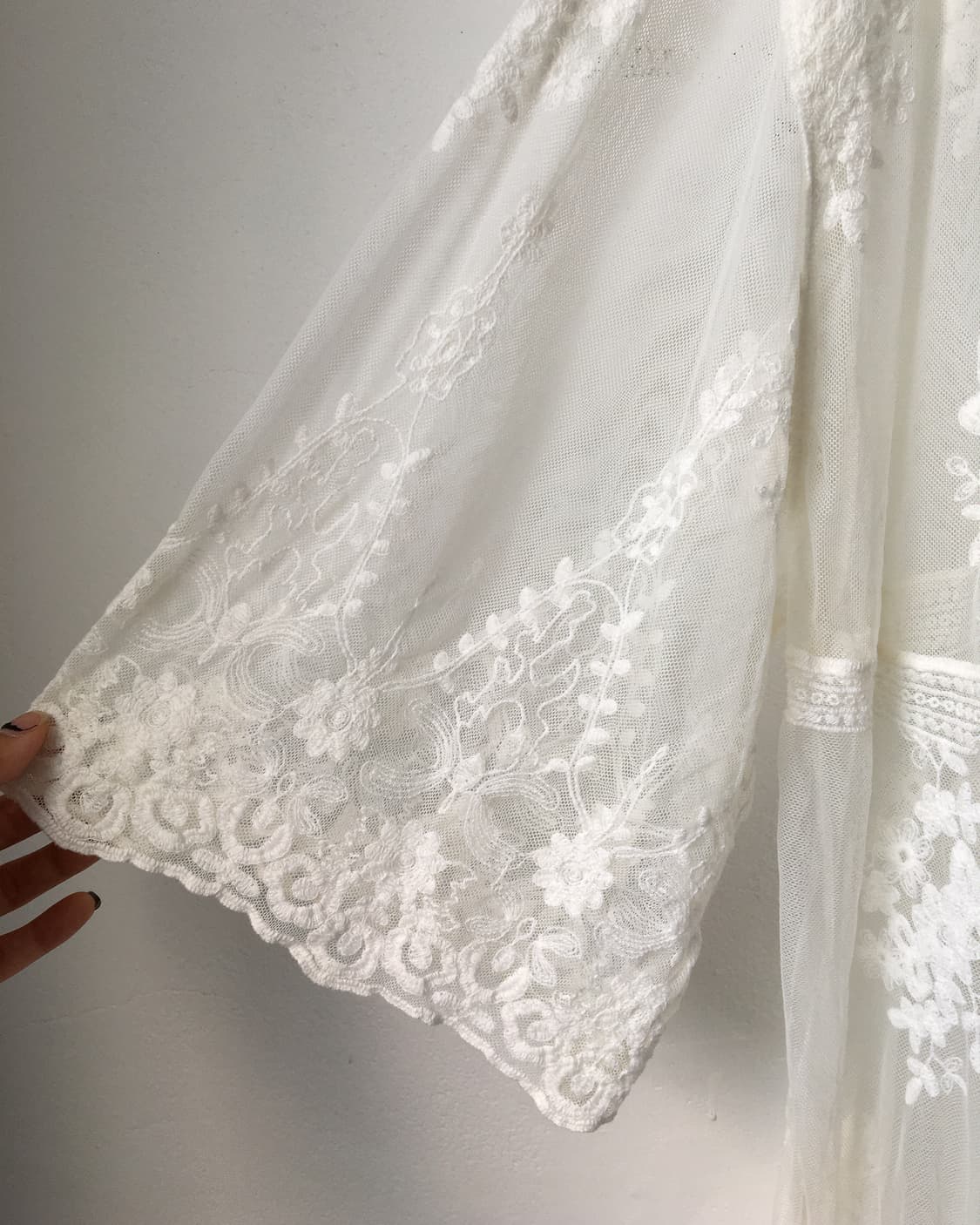 Ornament mood lace long cardigna 상품이미지6