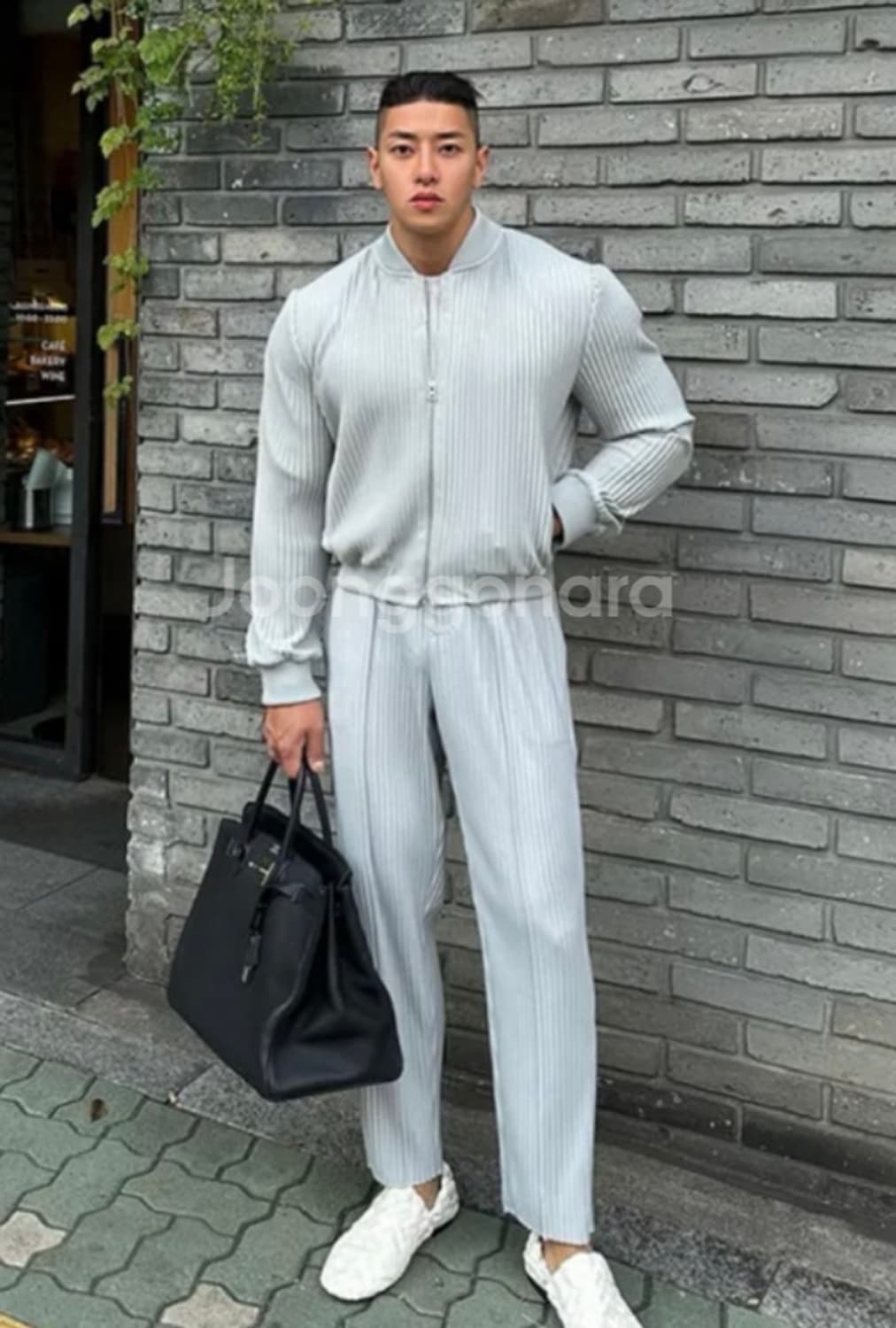 라피나토 볼란테 플리츠 그레이 셋업 새상품 3피스 Size : 2 상품이미지1