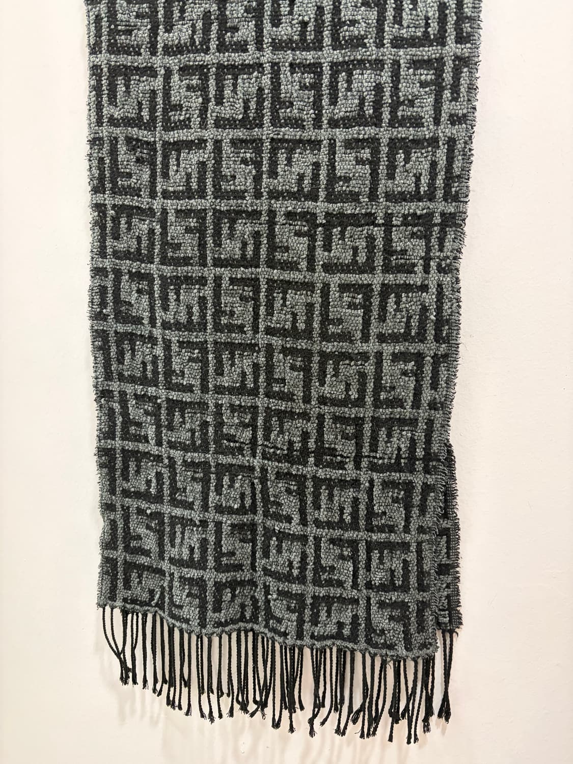 펜디 FF 모노그램 블랙 차콜 목도리 머플러 상품이미지10