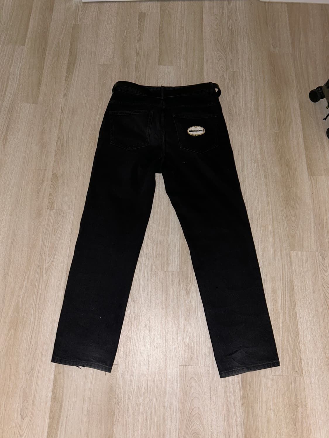 Labros Cream Logo Jeans black 32 상품이미지6