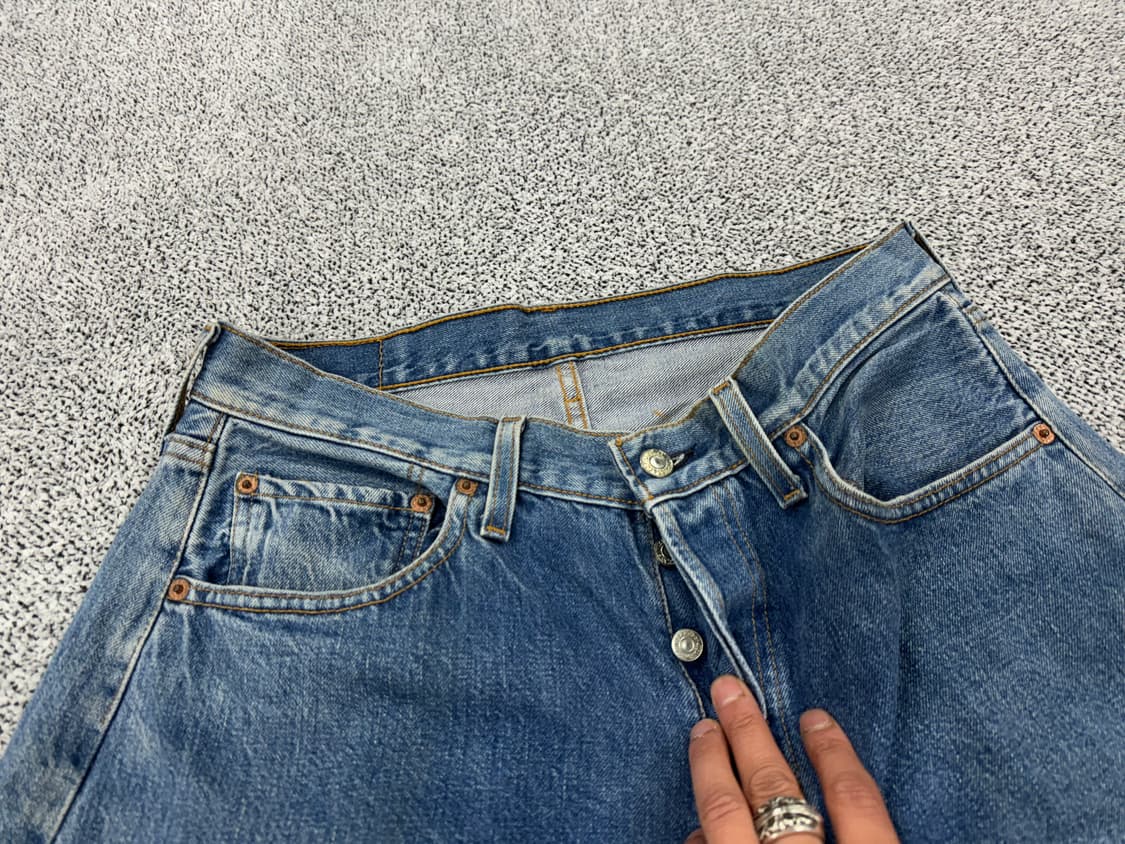 리바이스501 90s 발렌시아산555 셀비지 상품이미지3