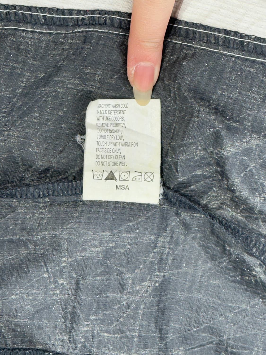 컬럼비아 그레이 네이비 등산 후드 바람막이 자켓 XL 상품이미지8