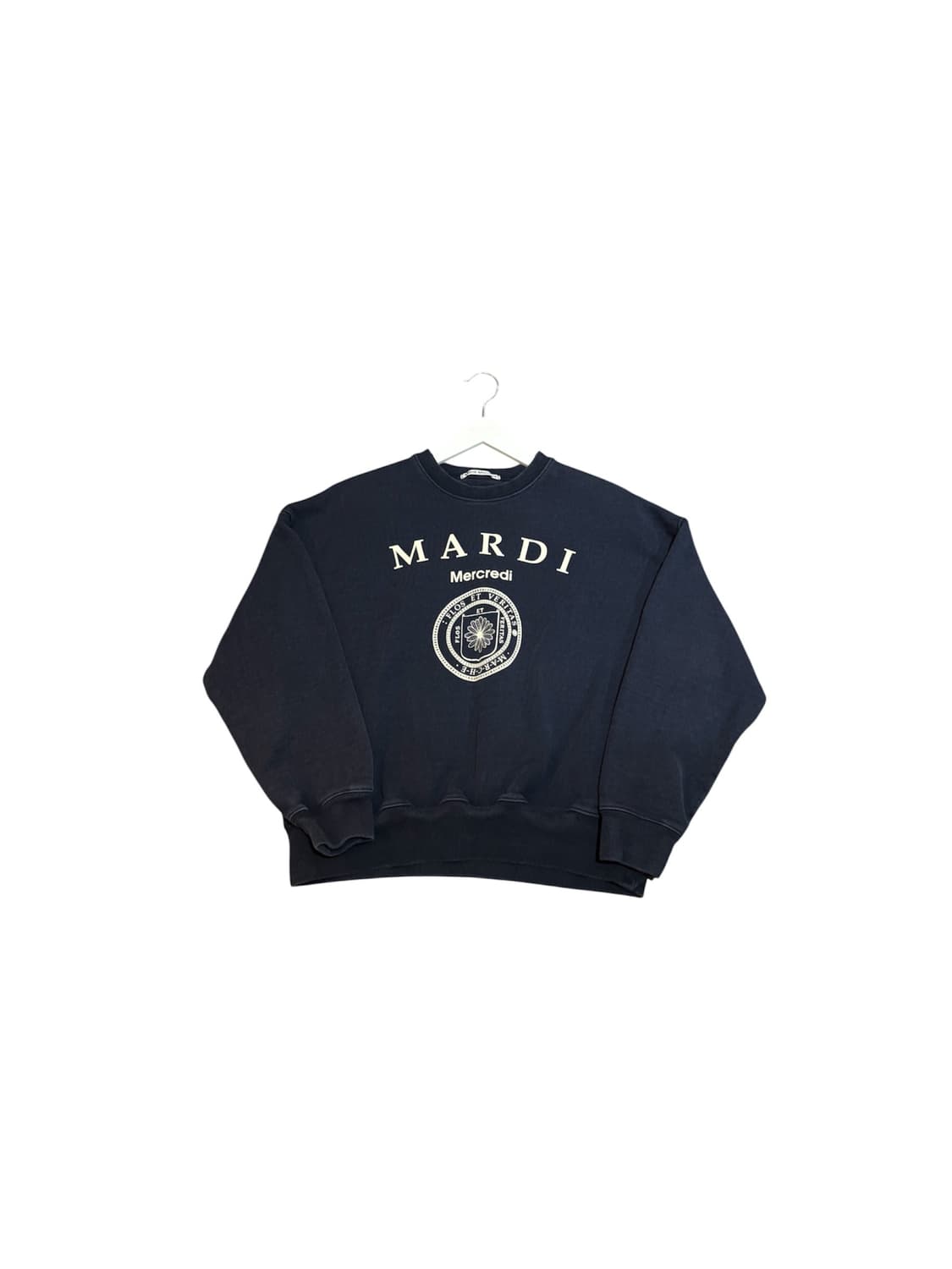마르디메크르디 맨투맨 네이비 Free사이즈 상품이미지1