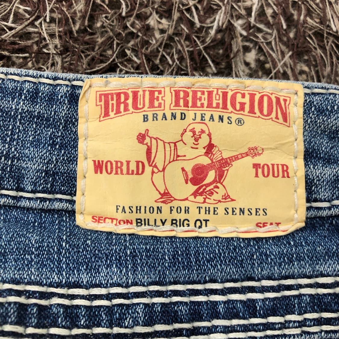 트루릴리전 빌리 빅 QT 스티치 워싱 데님 팬츠 상품이미지5