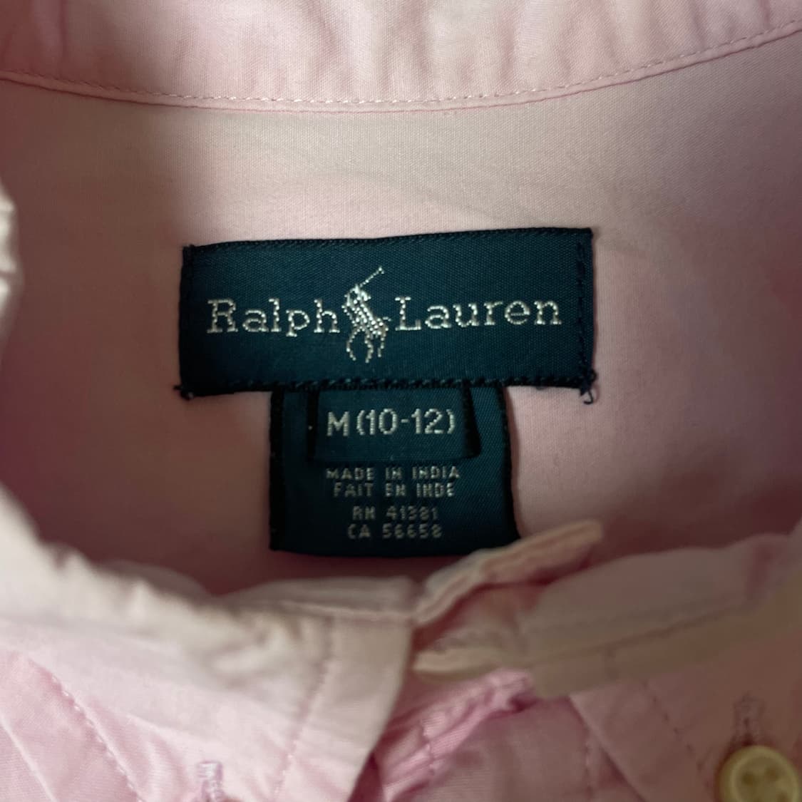  폴로 랄프로렌 민트포니 파스텔핑크 긴팔 셔츠 M 상품이미지4