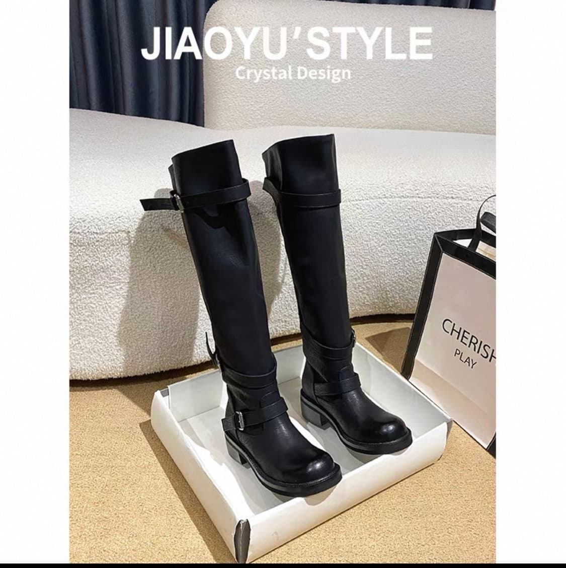 블랙 롱부츠 상품이미지3