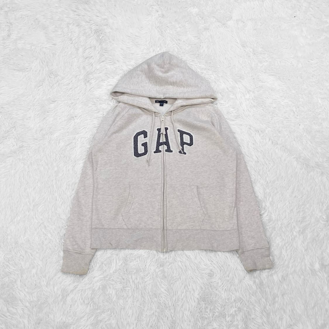 갭 GAP 도트 로고 후드집업 멜란지그레이 상품이미지2