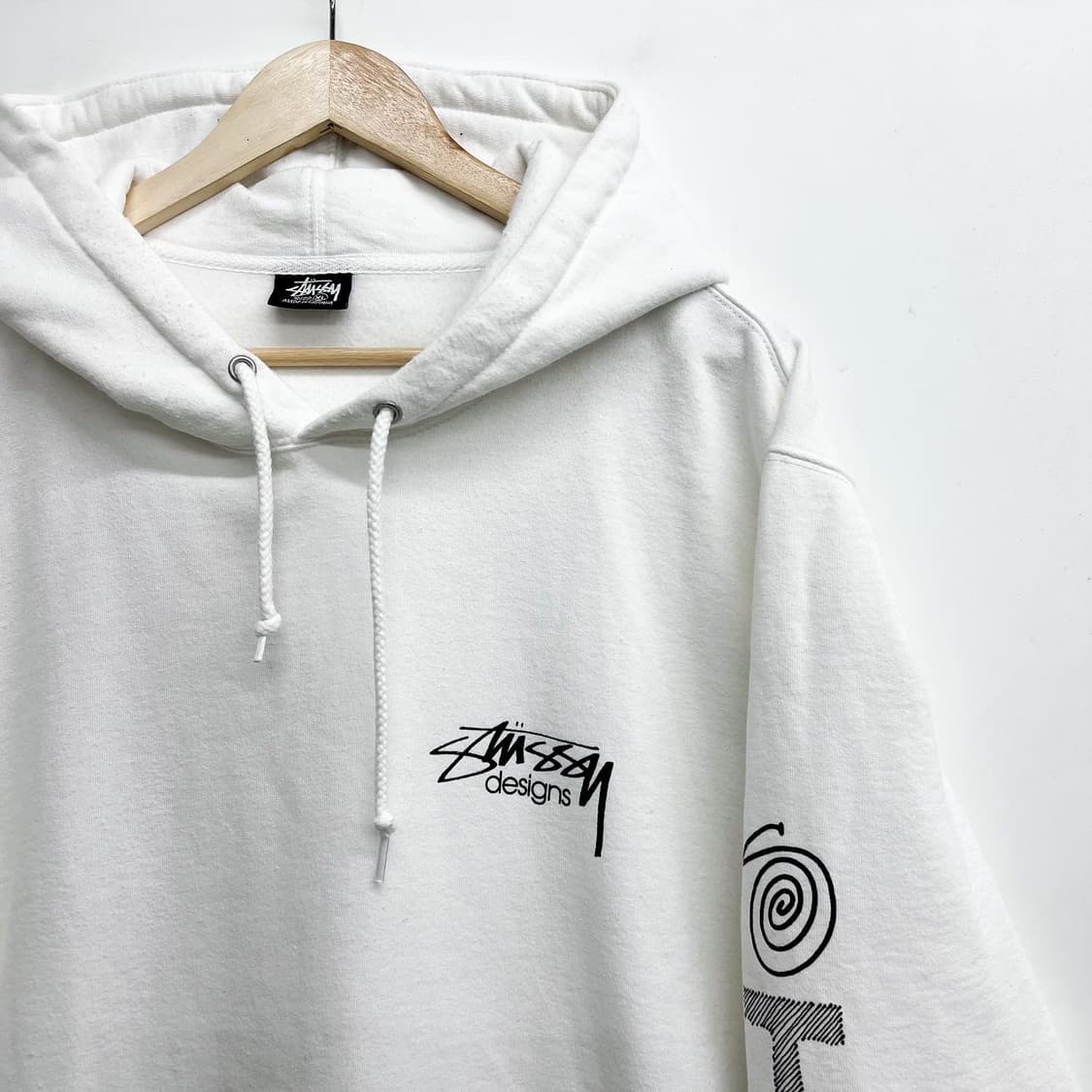 스투시 21FW 랜섬 화이트 스웻후디 상품이미지4