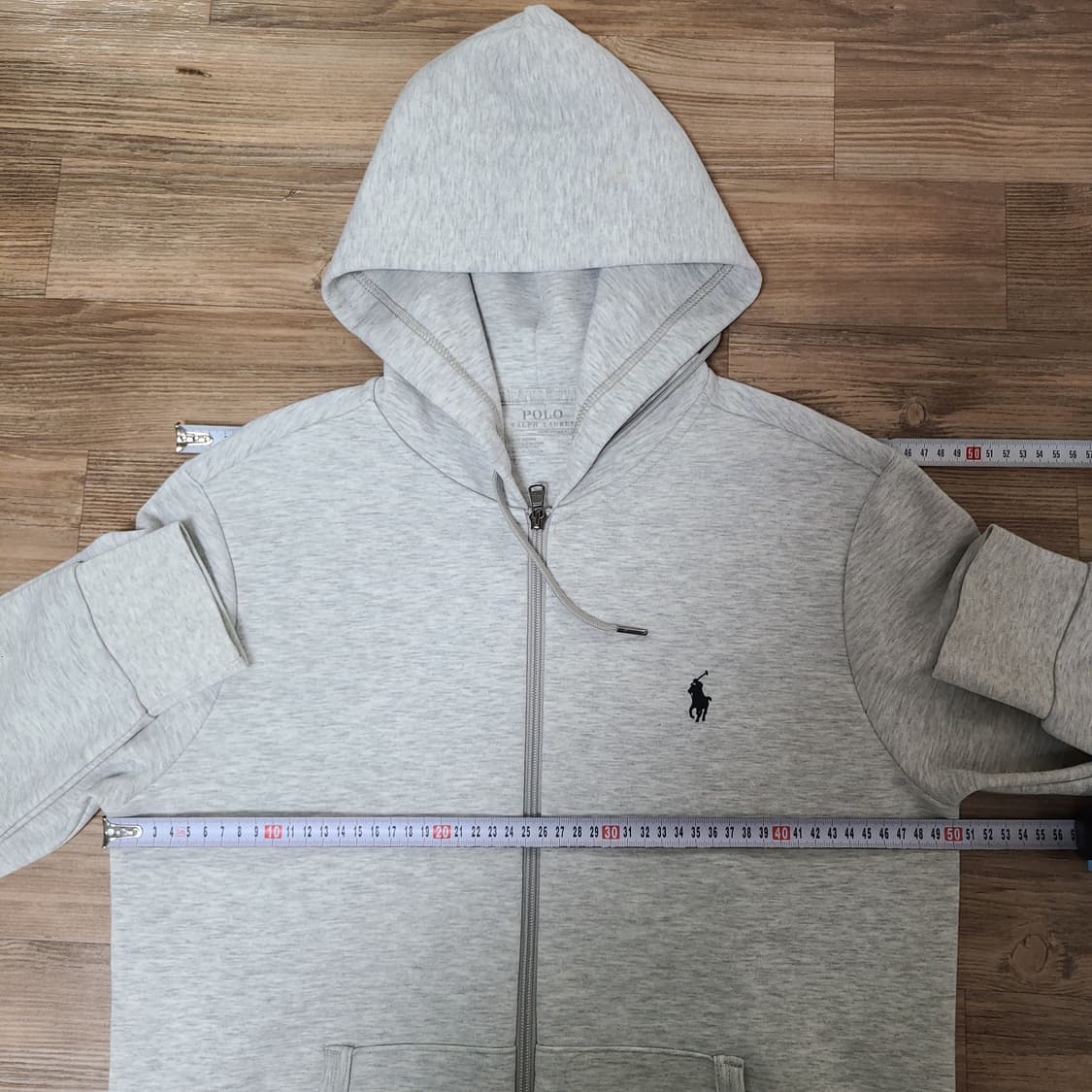 (S 90) 폴로 그레이 후드티 후드집업 상품이미지6