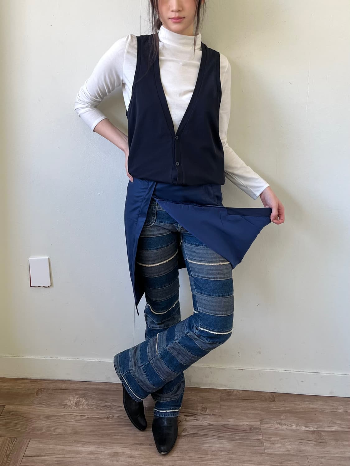 VERSACE 집업 스커트 상품이미지5