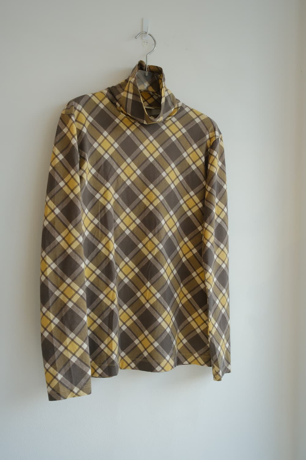 Plaid print turtle-neck top 상품이미지7