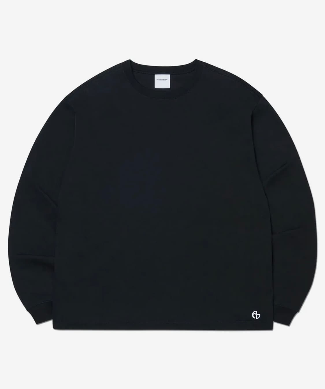 노매뉴얼 BASIC LONG SLEEVE TEE - BLACK M 상품이미지1