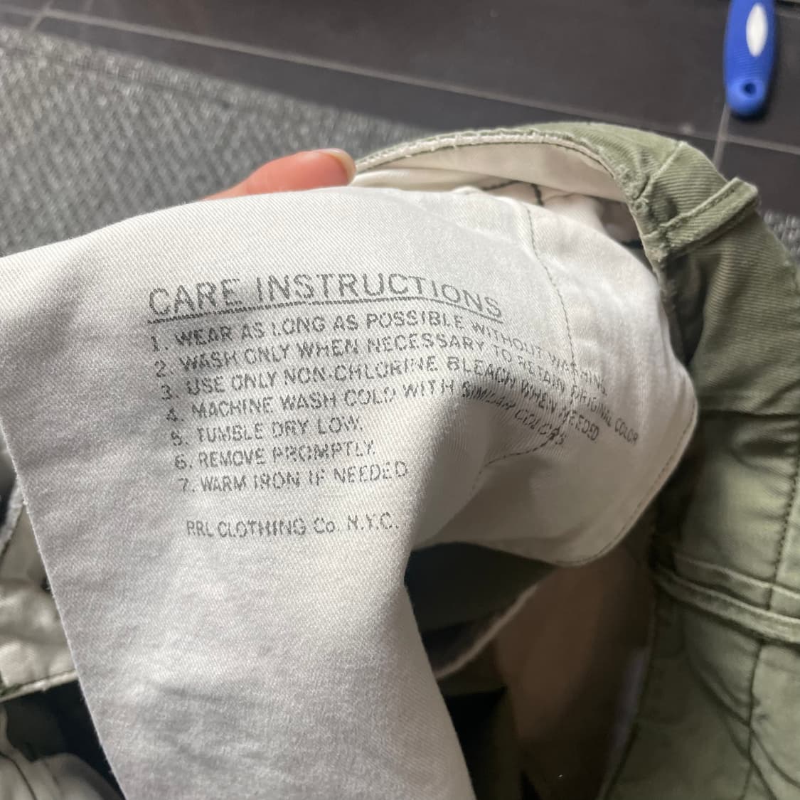 (36) RRL 더블알엘 카키 코튼팬츠 상품이미지5