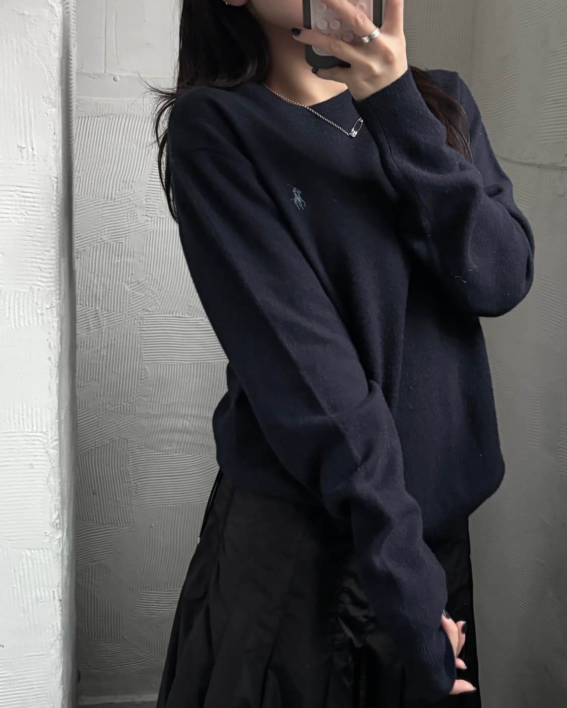 Polo 폴로 랄프로렌 신형 메리노울 네이비컬러 라운드넥 니트 상품이미지5