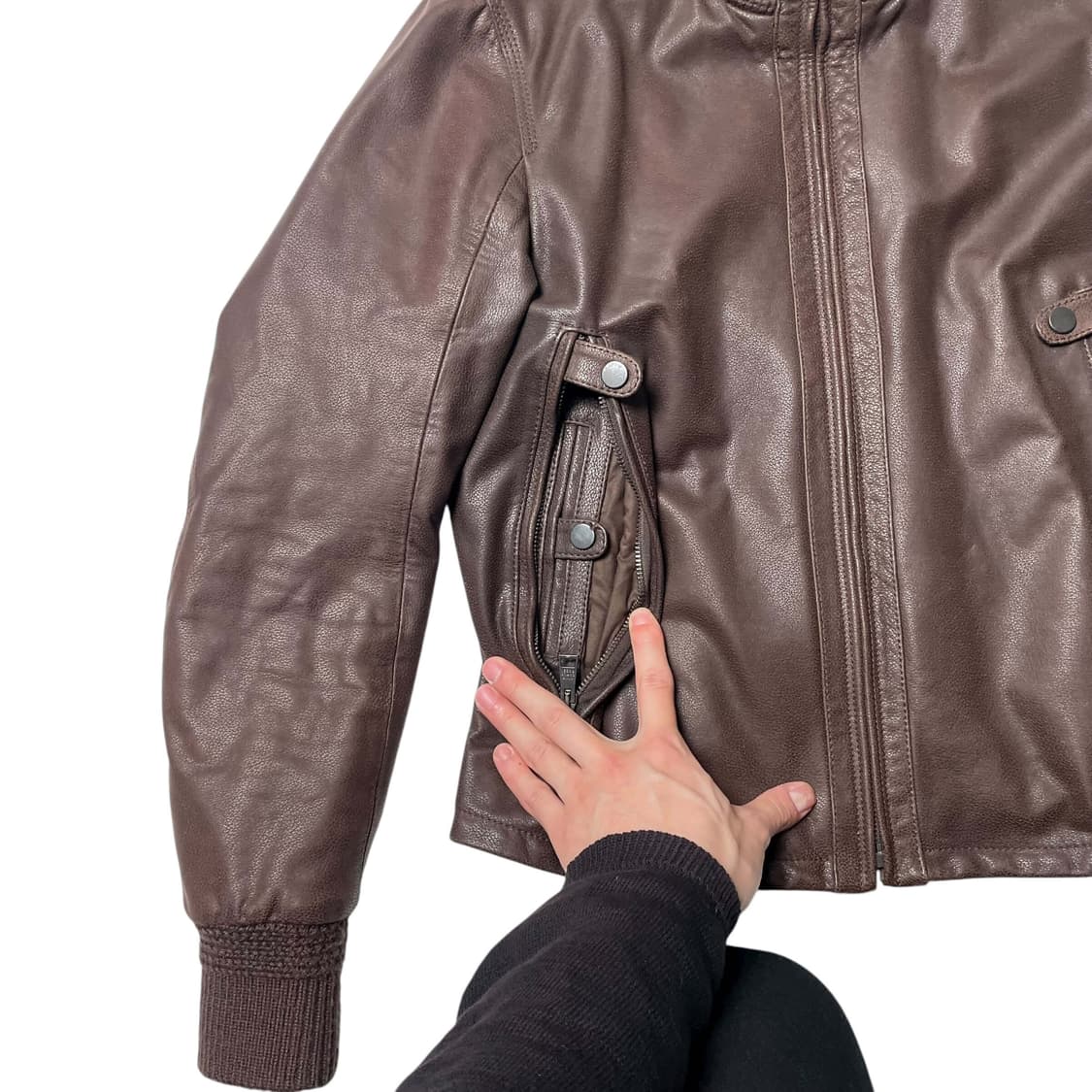 Gian carlo rossi 엘보 니트 카프레더 봄버 (italy) 상품이미지4