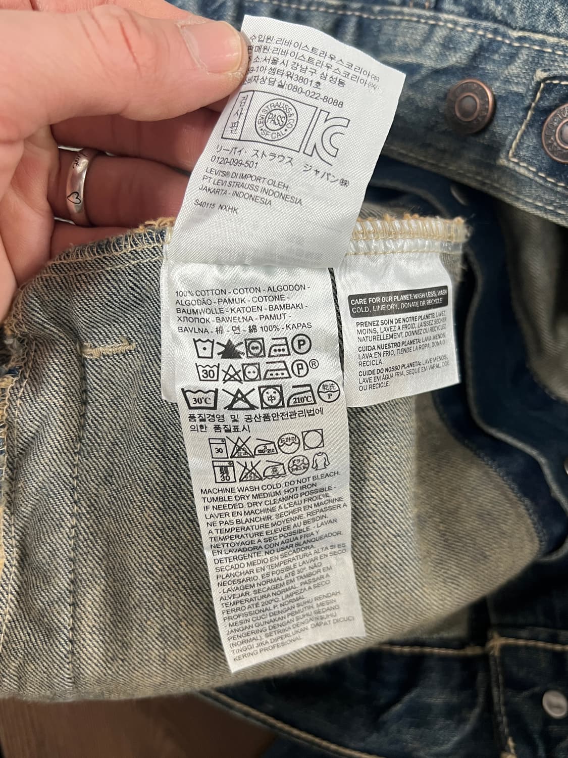 Levis 리바이스 워싱 트러커 데님 자켓 상품이미지8