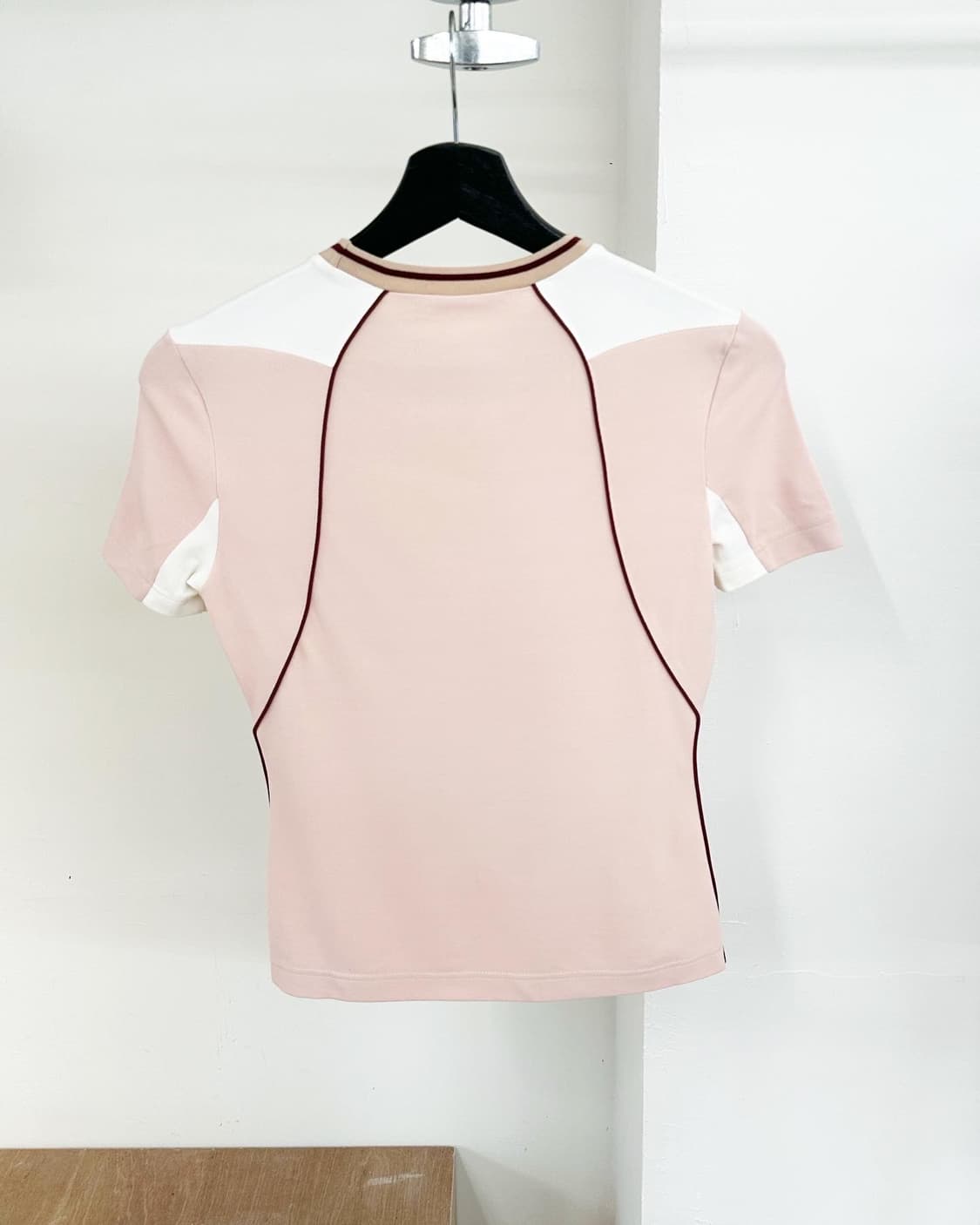 프라다 핑크 레드탭 코튼 하프티 상품이미지7