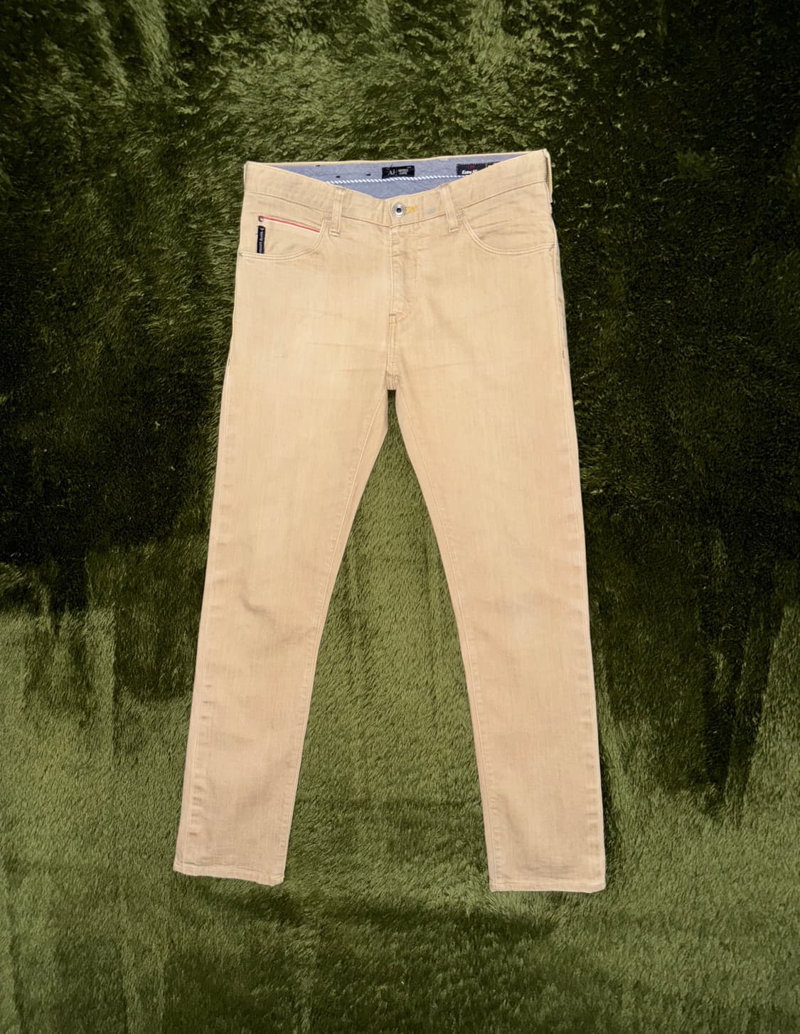 [W28/L34] ARMANI 아르마니 진스 워시드 코튼 팬츠 베이지 상품이미지1