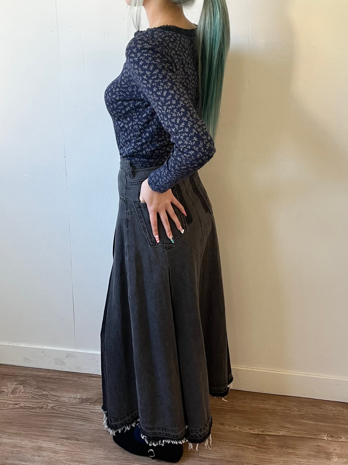 vertDense 플라워 레이스 탑 상품이미지7