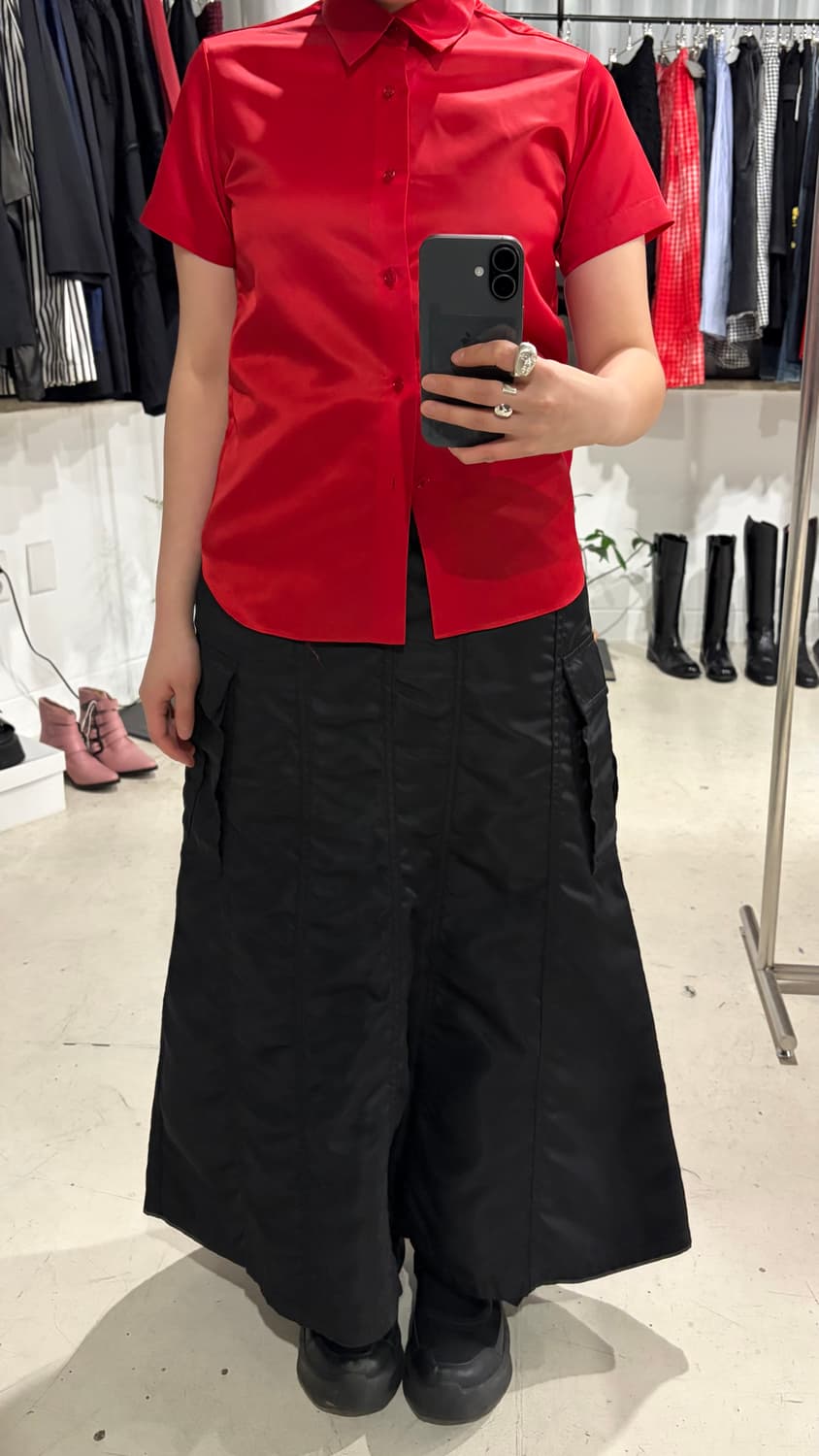 Nylon Cutting Line Cargo Skirt 상품이미지2