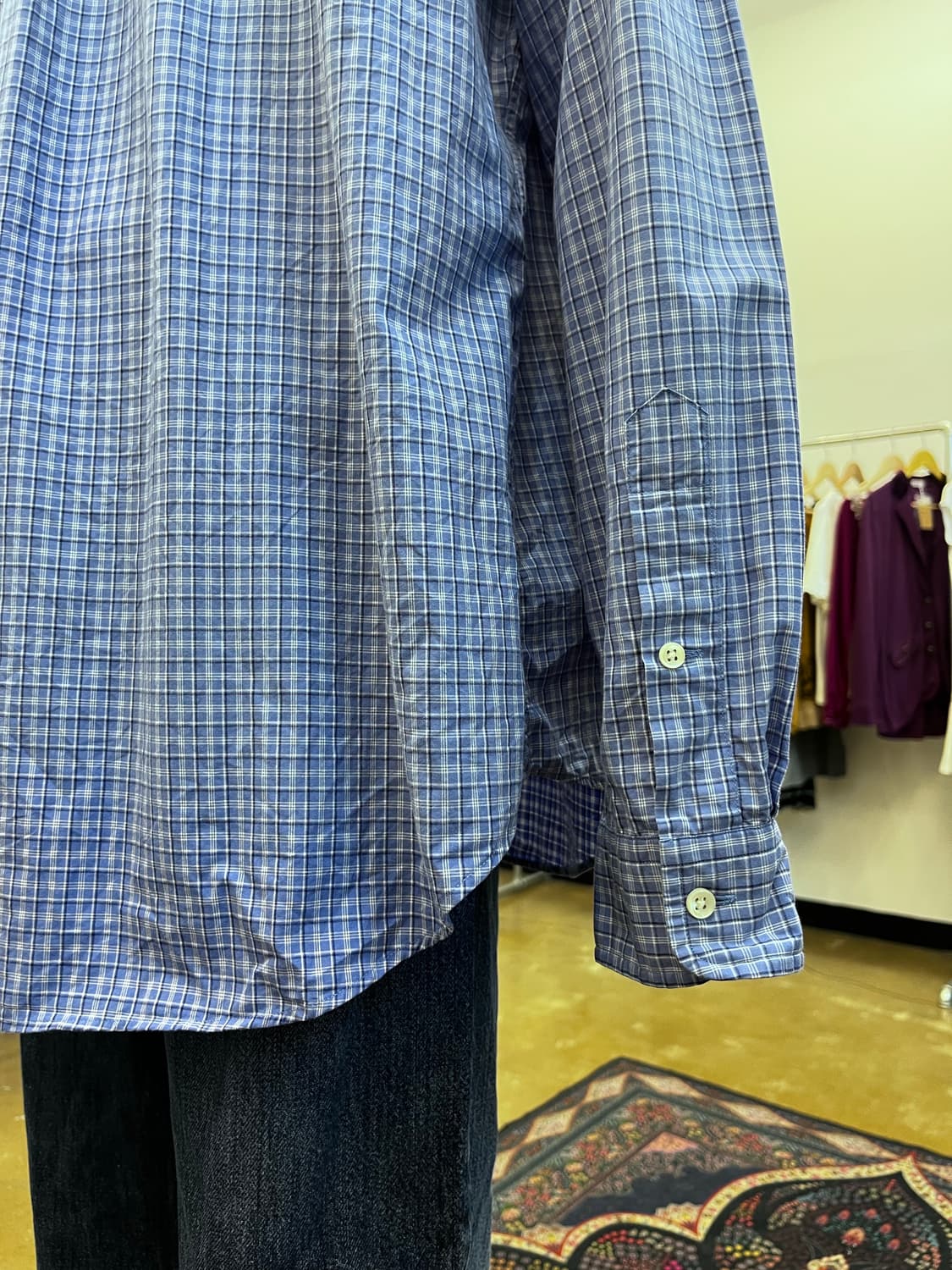 폴로 랄프 로렌 체크 셔츠 블루 상품이미지6