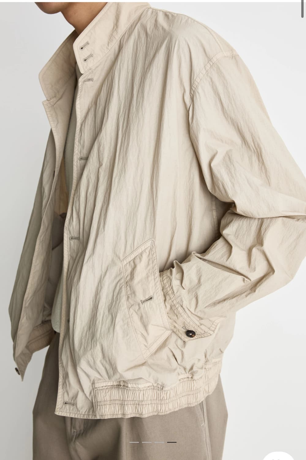 포터리 마이크로 나일론 다잉 해링턴 자켓 베이지 3사이즈 상품이미지7
