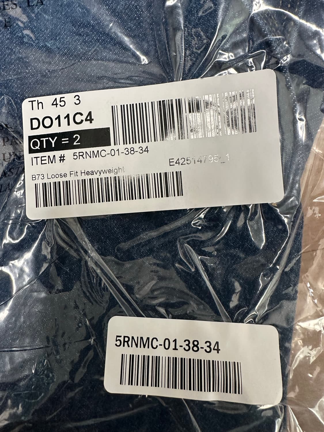 38x34 칼하트 더블니 B73 DST 다크스톤 카펜터 워크웨어 청바지 상품이미지4