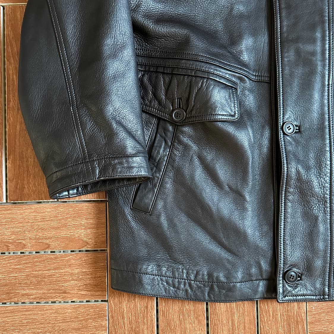90’s Marelli sheepskin leather car coat 상품이미지6
