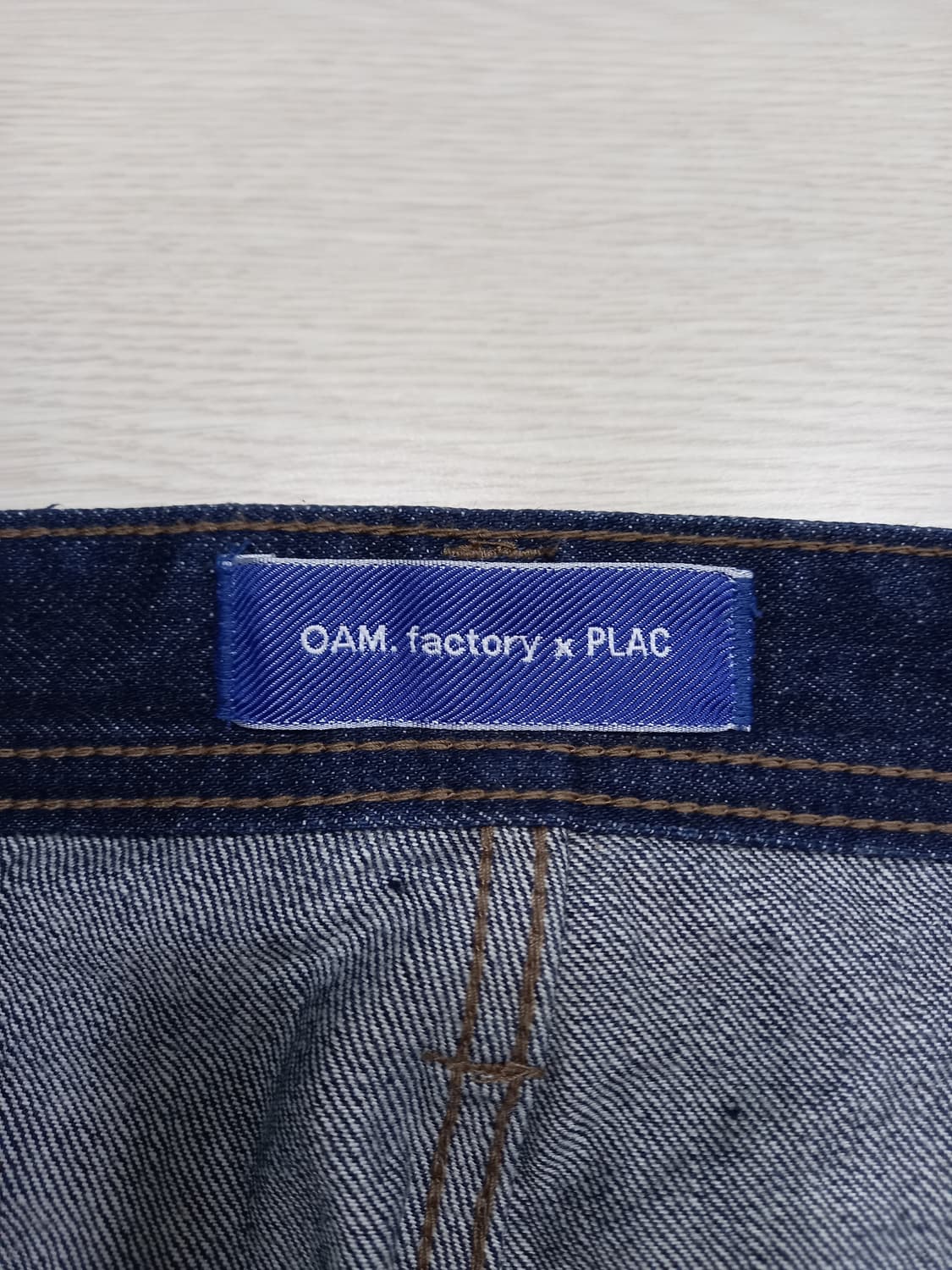 35 새상품 OAM PLAC 셀비지 카팬터 테이퍼드핏 진청 35-250 상품이미지8