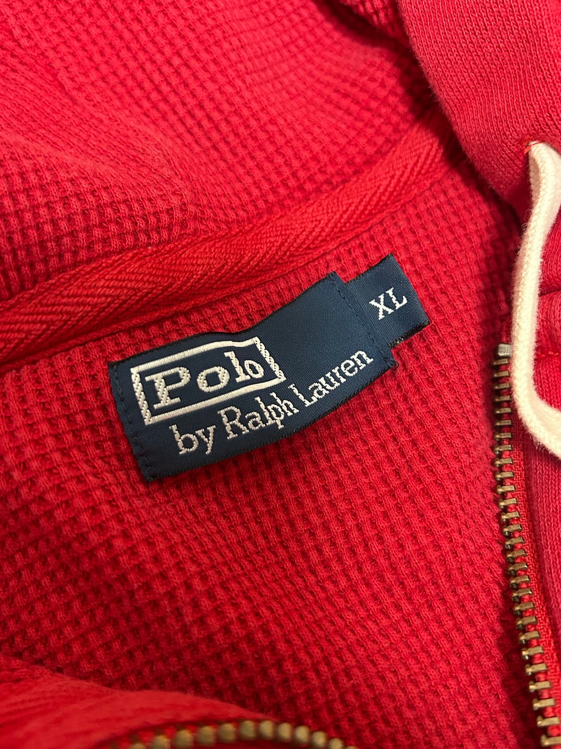 폴로 랄프로렌 레드 후드집업 상품이미지7