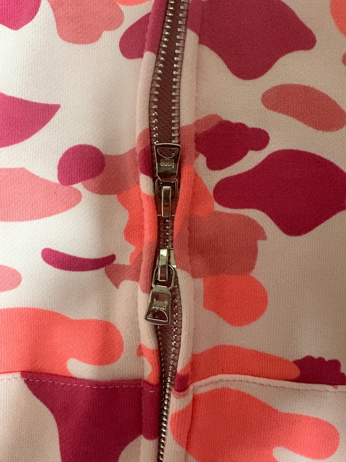 베이프 후드집업 핑크 상품이미지4